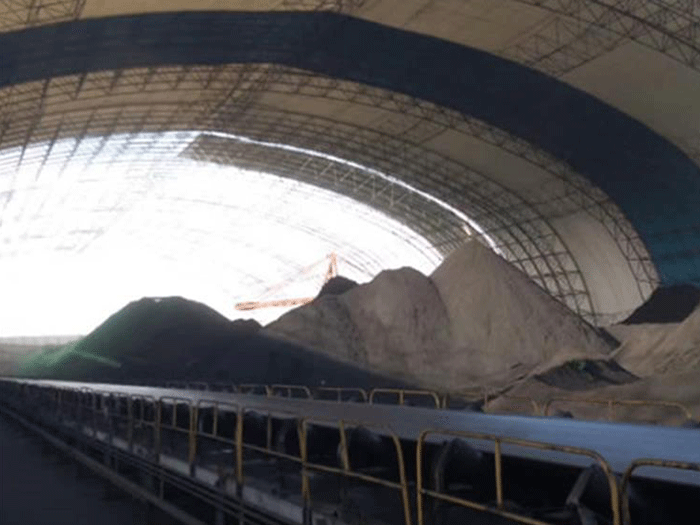 闵行煤棚料仓网架